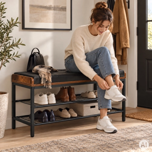 Assise confortable et espace de rangement