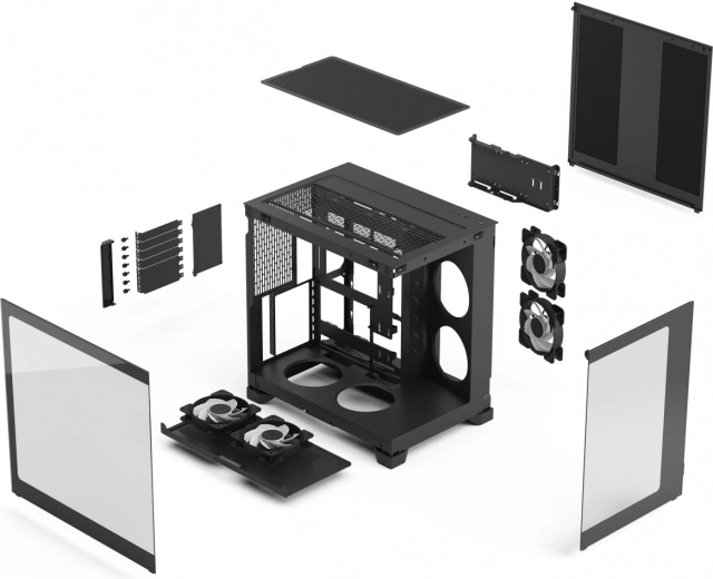 Prête pour la performance : GPU jusqu’à 412 mm et radiateur 360 mm
