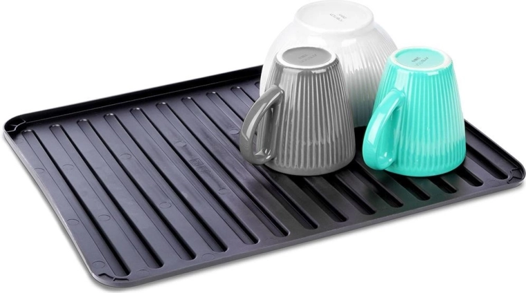 Tapis noir Vilde pour le séchage de la vaisselle