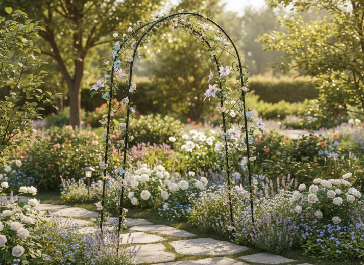 Entrée élégante du jardin