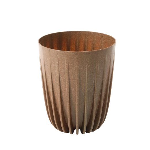 Cache-pot MIRA ECO Wood 19 cm au décor bois naturel