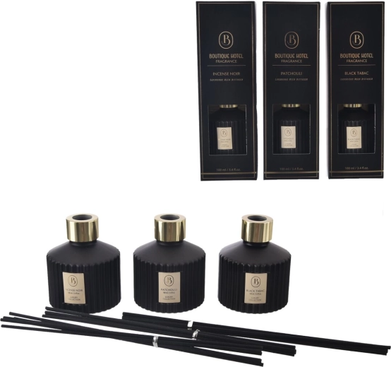 Diffuseur d’arômes à bâtonnets Black 100 ml