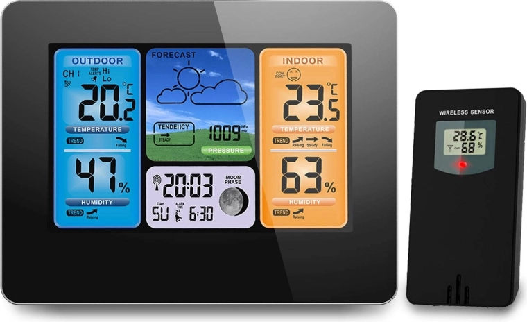 Mesure intérieure et extérieure avec capteur sans fil