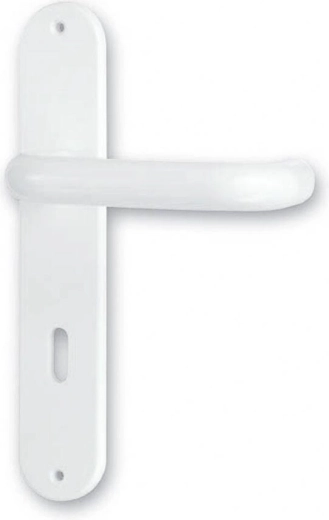 poignée standard blanche en plastique 90 mm