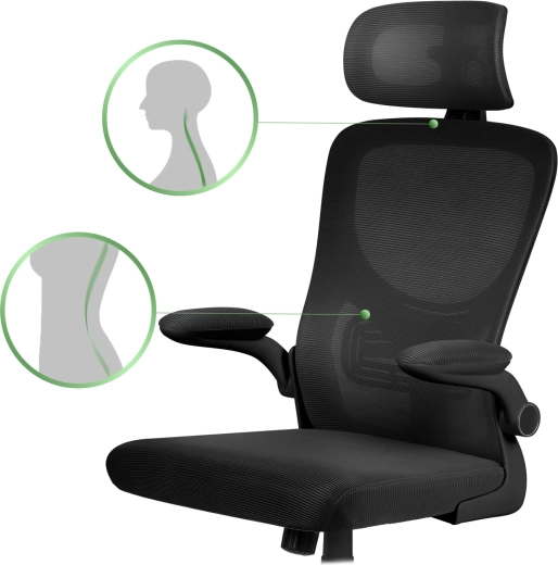 Soutien ergonomique du dos et micro-maille respirante