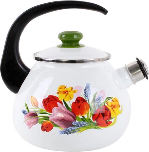 Bouilloire émaillée avec sifflet 2,5 l