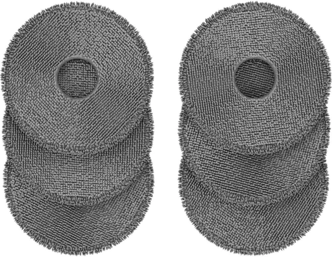 Patins de lavage en microfibre Sencor SRX 9602 pour SRV 9690WH - 6 pièces