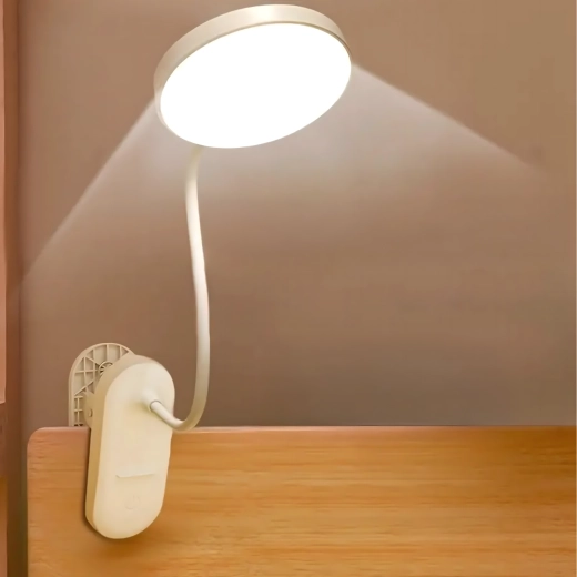 Lampe LED sans fil à pince pour la lecture et le travail