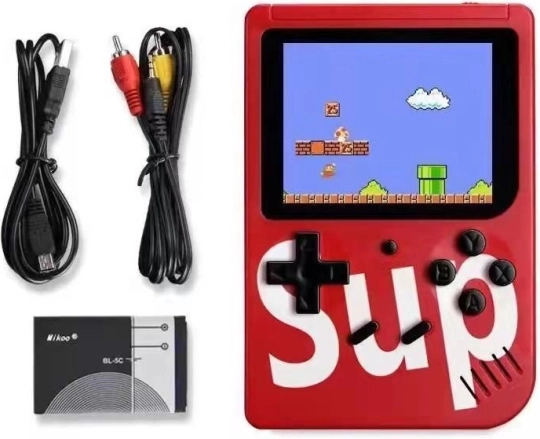 Console de jeu portable SUP avec 400 jeux – Rouge