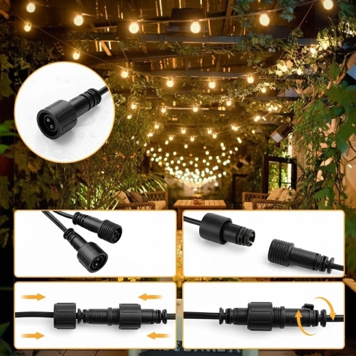 Connecteurs raccordables et résistance IP44