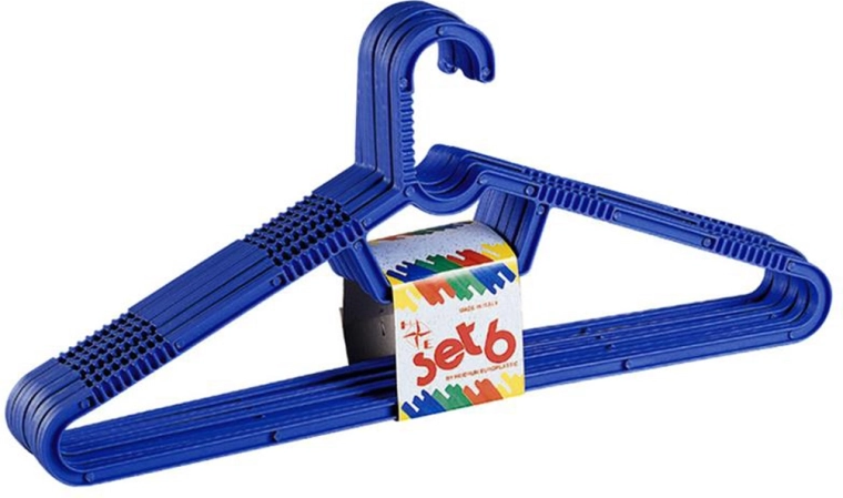 Cintres en plastique HEIDRUN, lot de 6 pièces