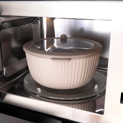 Couvercle transparent avec valve pour micro-ondes