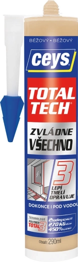 Colle et mastic universels 290 ml TOTAL TECH beige CEYS