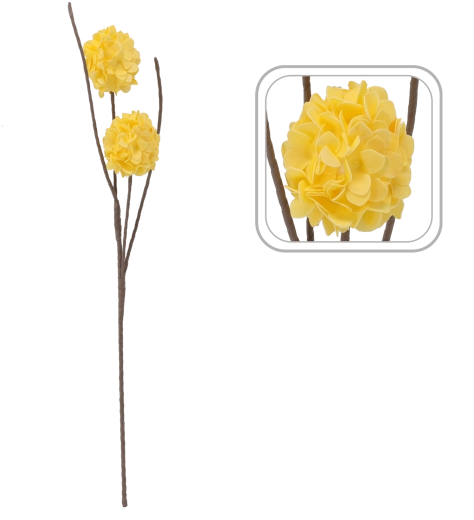 Fleurs jaunes réalistes pour une décoration expressive