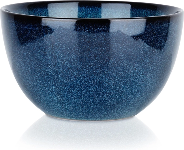 Bol en céramique 14 cm, 700 ml – glaçure bleue