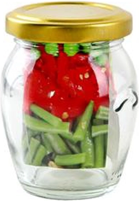 Bocal de conservation avec couvercle Amfora 145 ml
