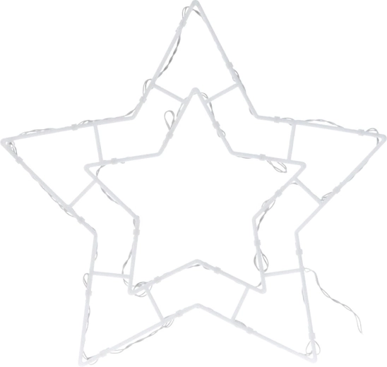 Étoile lumineuse pour fenêtre, 24 LED, 41 × 39 cm
