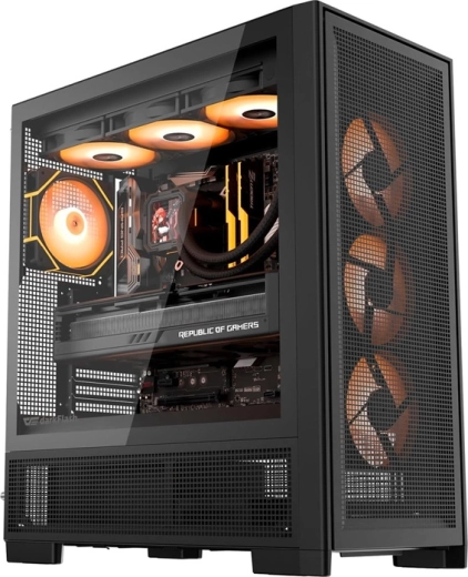 Boîtier PC DarkFlash AirNova noir avec 3 ventilateurs