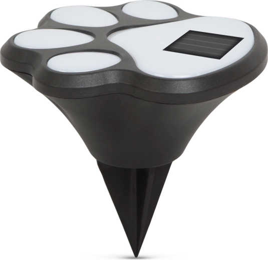 Lampe de jardin LED solaire en forme de patte de chien - 1 pièce