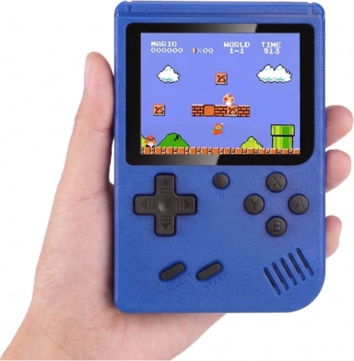 Console de jeu portable SUP avec 400 jeux, bleue, pour un joueur