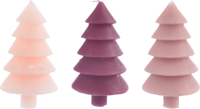 Bougie décorative en forme de sapin de Noël 150 g (mix de variantes)