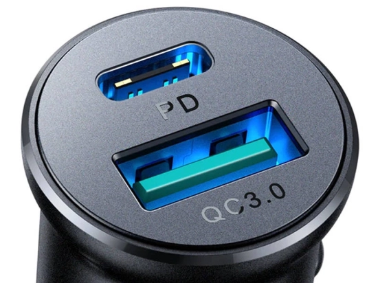 Charge rapide PD et QC 3.0 jusqu’à 30 W