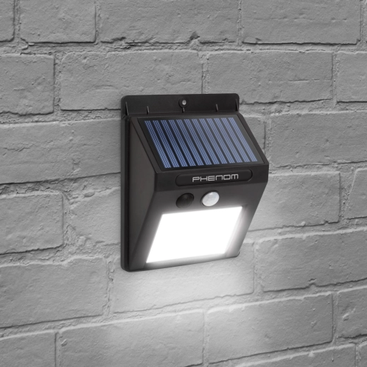 Lampe murale solaire avec détecteur de mouvement et LED COB
