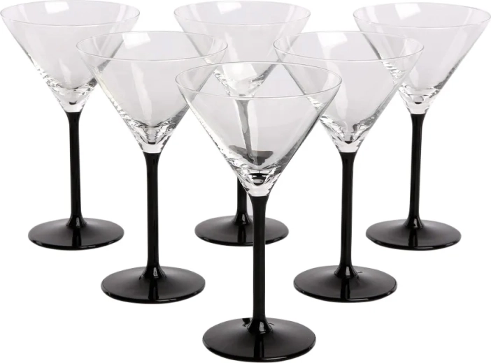Onyx – set de 6 verres à martini 260 ml