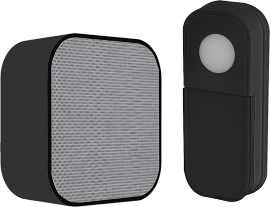 Solight sonnette sans fil à piles 180 m noire avec fonction learning code