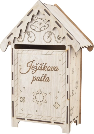 Boîte aux lettres en bois pour le Père Noël