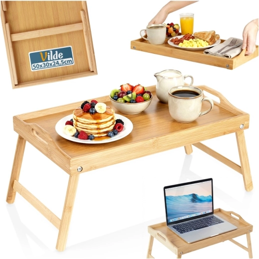 2-en-1 : table et plateau de service