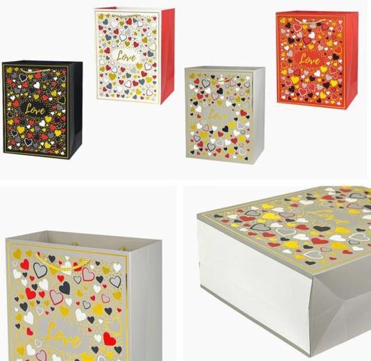 Sachet cadeau 32 × 26 × 12 cm – motifs assortis
