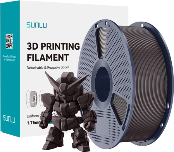 Filament Sunlu PLA+ 2.0 châtaigne grillée