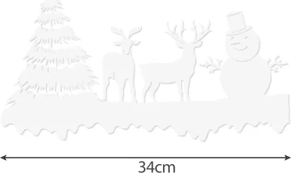 Taille de la décoration 34 cm