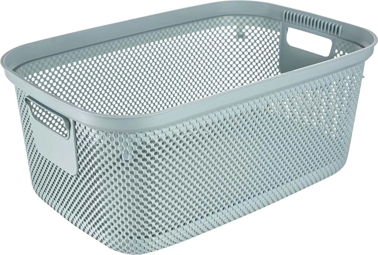 Panier à linge propre en plastique 53 × 34,5 × 22,5 cm – bleu