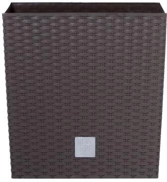 Pot Rato Square 32,5 × 32,5 × 61 cm, brun foncé