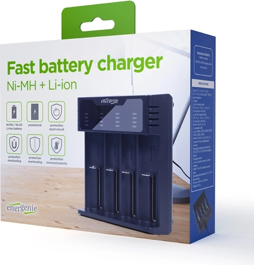 Large prise en charge Ni‑MH et Li‑ion