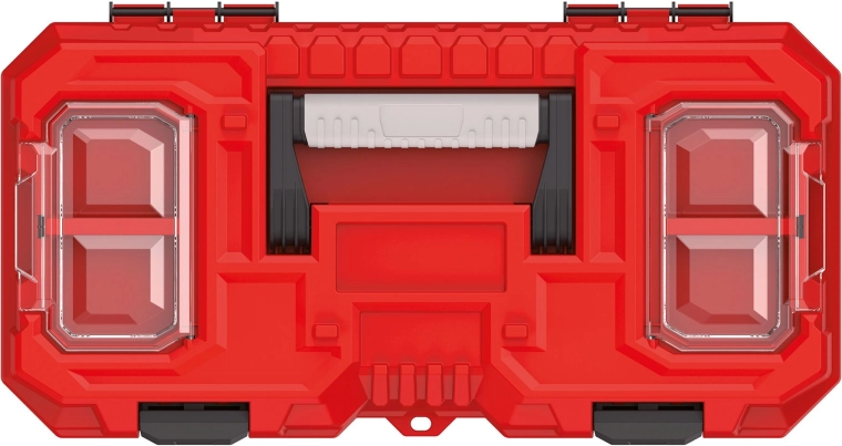 Deux organiseurs transparents dans le couvercle