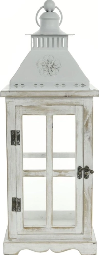 Lanterne en bois blanche RETLUX