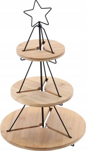 Bambou naturel et métal durable pour la stabilité et le style