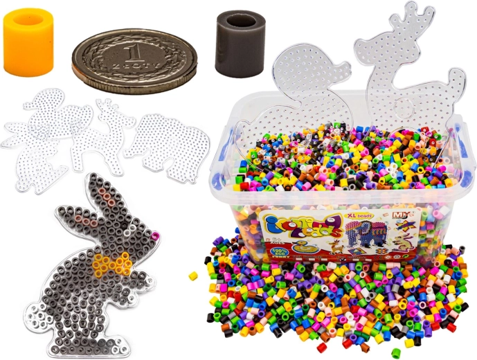 Perles à repasser XXL – set de 6000 pièces avec mallette et plaques