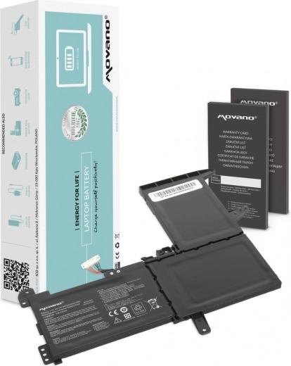 Batterie Movano B31N1637 pour Asus VivoBook S15 S510/F510 3600 mAh (41 Wh)