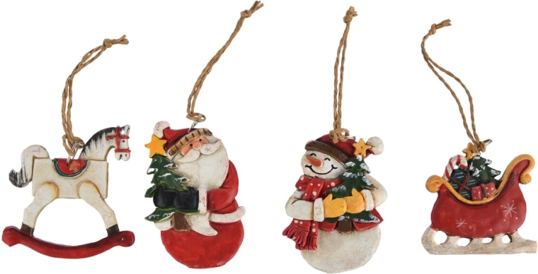 Ornement en céramique pour sapin de Noël – 4 variantes
