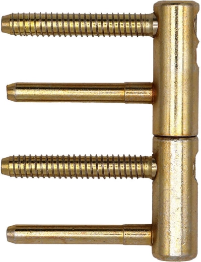 Paumelle de porte TRIO 15 complète - 10 pièces – Zinc jaune