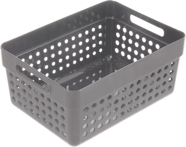 Panier Terra en plastique UH, gris 15,5 × 11,5 × 7,3 cm