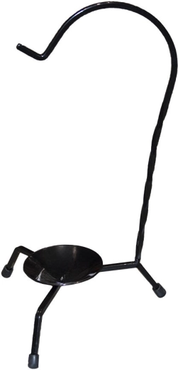 Support métallique pour marmite de service avec crochet – noir