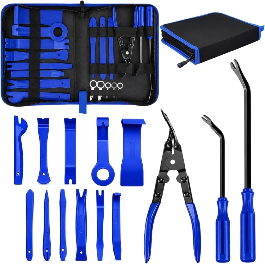 Ensemble de leviers et d’extracteurs pour le démontage de la garniture intérieure de voiture, 45 pcs avec étui