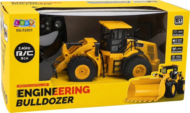 Bulldozer télécommandé RC avec télécommande - 1 pièce