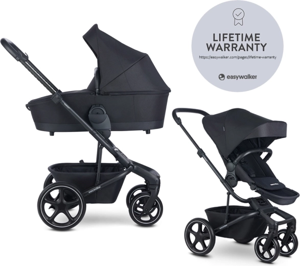 Poussette combinée Easywalker Harvey 5 2-en-1 midnight black lite rws