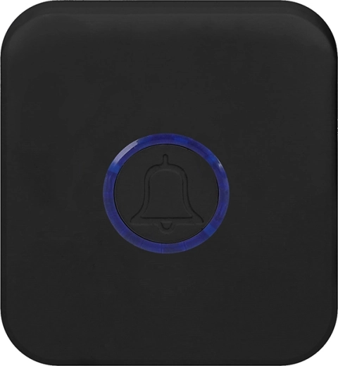 Solight sonnette sans fil sur prise avec bouton sans pile 150 m noire